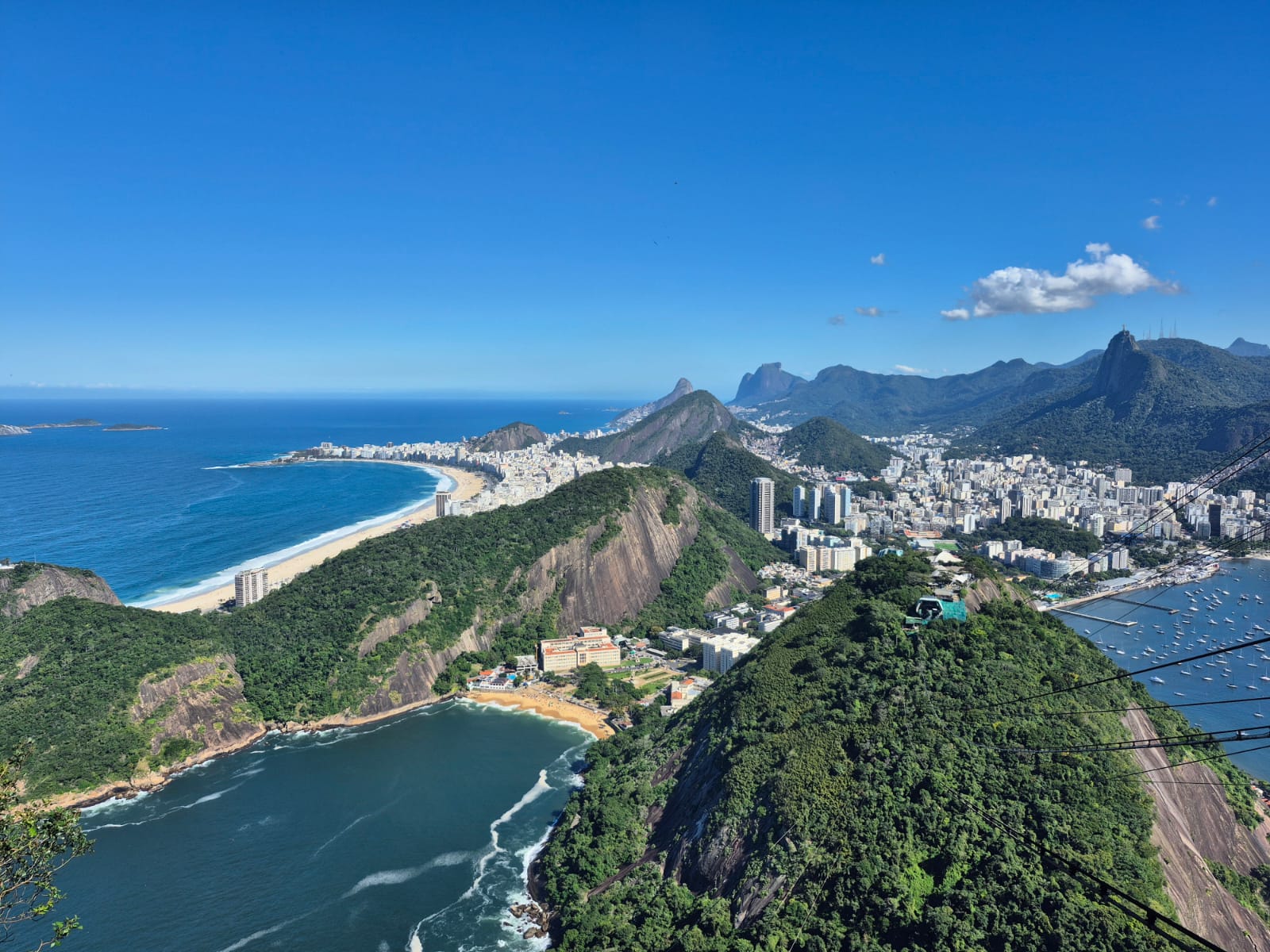 Vue panoramique de Rio de Janeiro depuis le Pain de Sucre